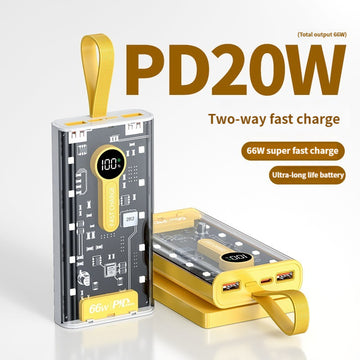 66W Punk Power Bank | 20,000mAh Ultra-Fast Charging with Bold Design