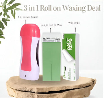 3-in-1 Wax Heater Kit – Portable Hair Removal with Cartridge & Strips