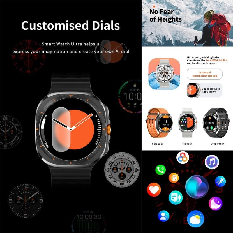 TF7 Ultra Smart Watch – AMOLED Display | Metal Body | Fitness Tracker