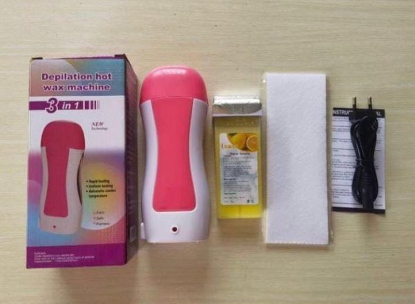 3-in-1 Wax Heater Kit – Portable Hair Removal with Cartridge & Strips